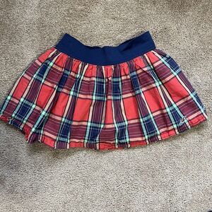 Womens Red Plaid Skirt Mini Micro Hollister Schoolgirl Coquette Size Small